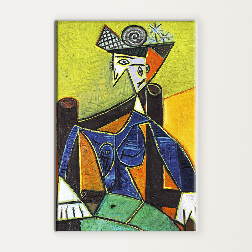 Woman Seated In An Armchair By Pablo Picasso MUR Gallery   Woman Seated In An Armchair   By Pablo Picasso 